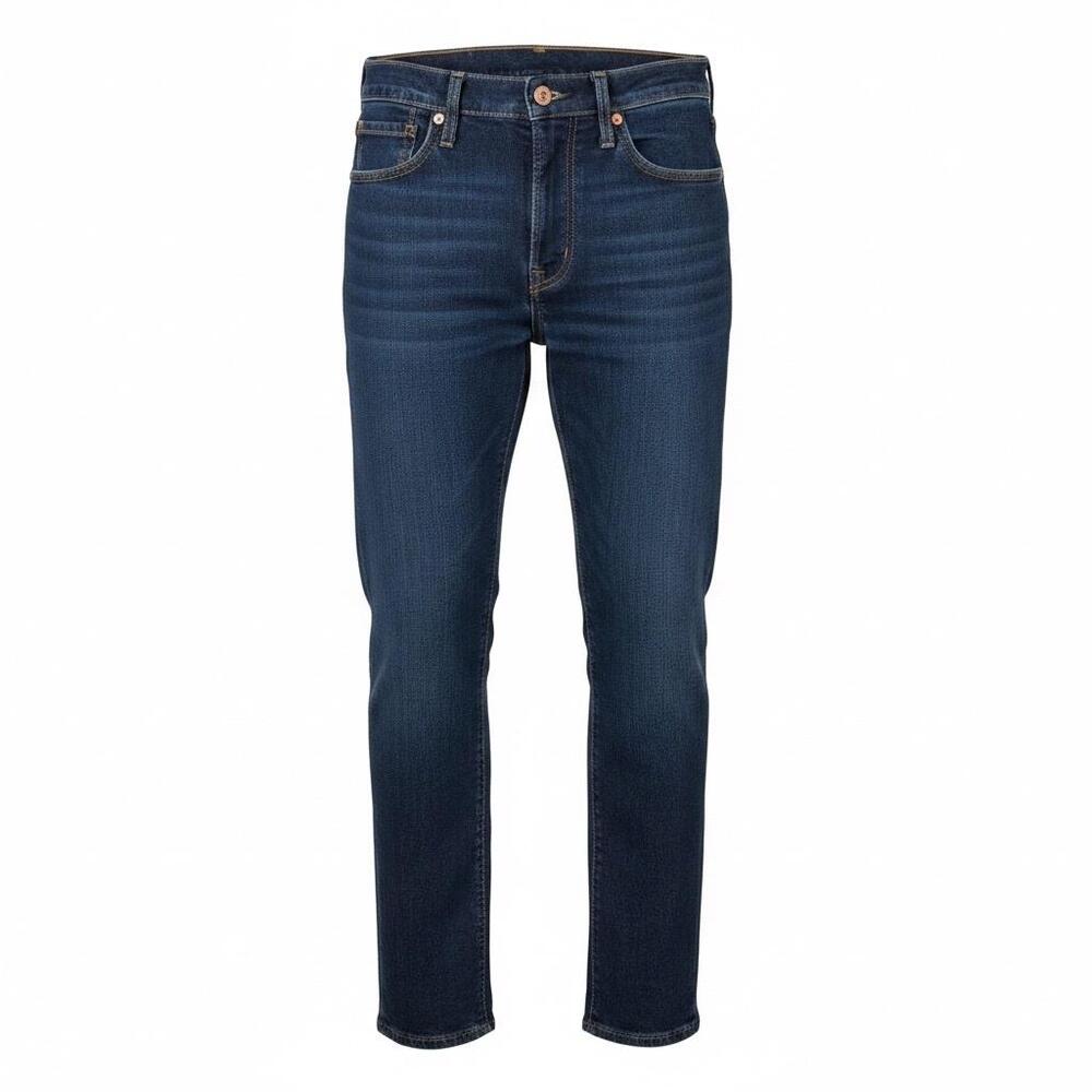 Levis 502 Jeans Mens 31x30 Blue Dark Wash Denim Regular Fit Tapered Stretch